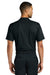 Nike NKFQ3968 Mens Victory Dri-Fit Moisture Wicking Colorblock Short Sleeve Polo Shirt Black/Anthracite Grey/White Model Back