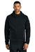 Nike NKFQ4762 Mens Tech Fleece Full Zip Hooded Sweatshirt Hoodie w/ Pockets Black Model Front
