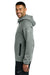 Nike NKFQ4762 Mens Tech Fleece Full Zip Hooded Sweatshirt Hoodie w/ Pockets Heather Dark Grey Model Side