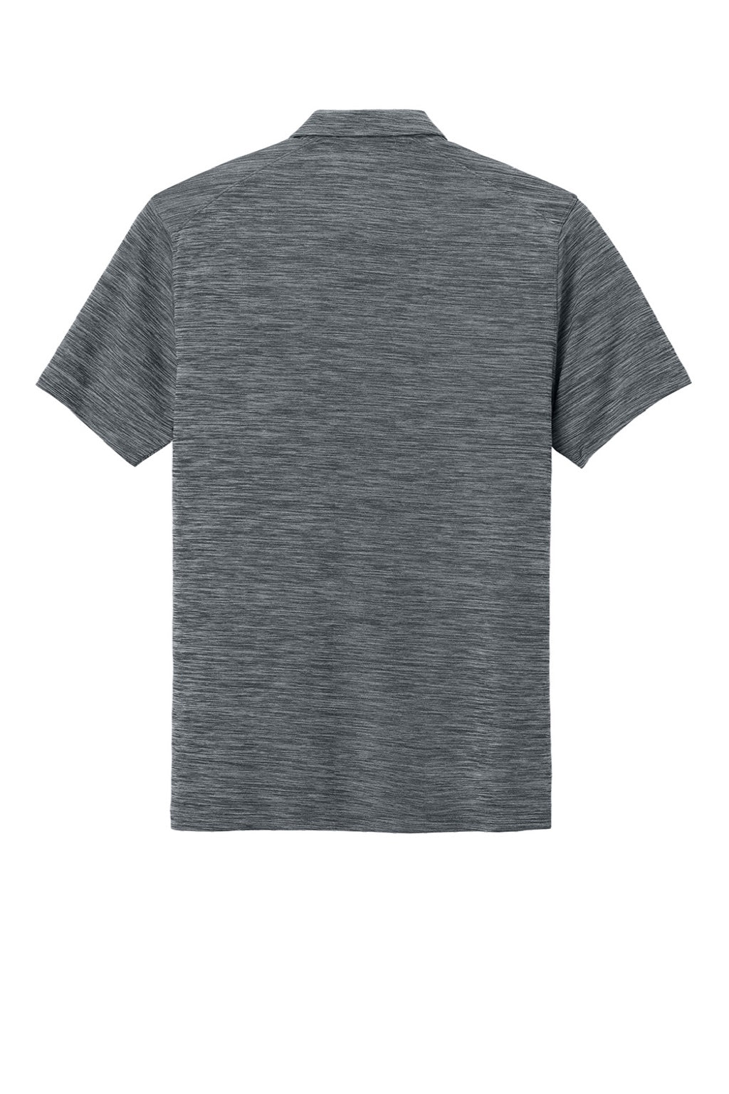 Nike NKFQ4792 Mens Dri-Fit Moisture Wicking Striated Short Sleeve Polo Shirt Dark Grey Flat Back