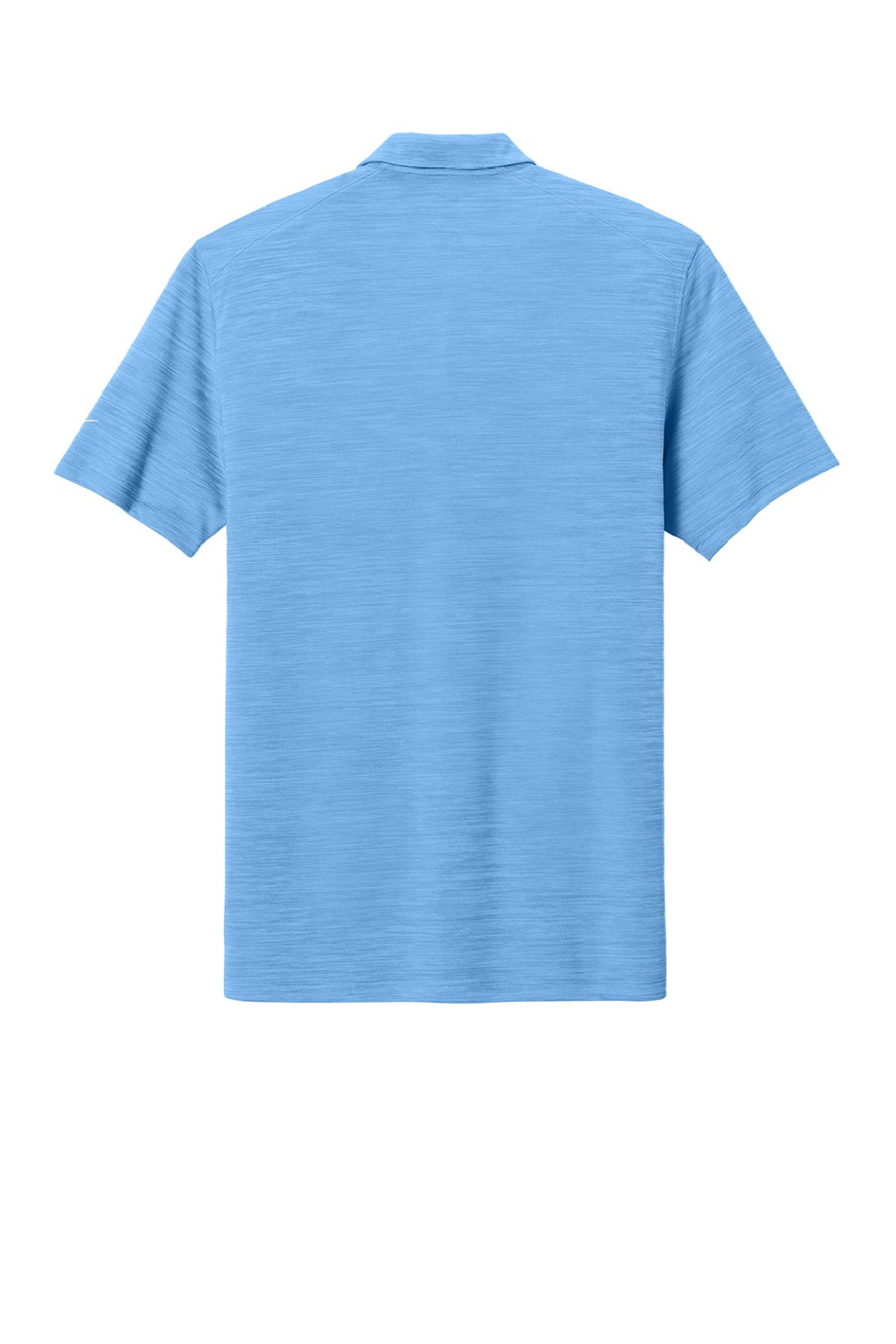 Nike NKFQ4792 Mens Dri-Fit Moisture Wicking Striated Short Sleeve Polo Shirt University Blue Flat Back