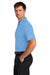 Nike NKFQ4792 Mens Dri-Fit Moisture Wicking Striated Short Sleeve Polo Shirt University Blue Model Side