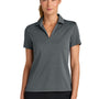 Nike Womens Dri-Fit Moisture Wicking Smooth Heather Short Sleeve Polo Shirt - Heather Anthracite Grey