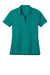 Nike NKFQ4793 Womens Dri-Fit Moisture Wicking Smooth Heather Short Sleeve Polo Shirt Heather Bright Spruce Green Flat Front