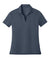 Nike NKFQ4793 Womens Dri-Fit Moisture Wicking Smooth Heather Short Sleeve Polo Shirt Heather Navy Blue Flat Front