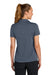 Nike NKFQ4793 Womens Dri-Fit Moisture Wicking Smooth Heather Short Sleeve Polo Shirt Heather Navy Blue Model Back