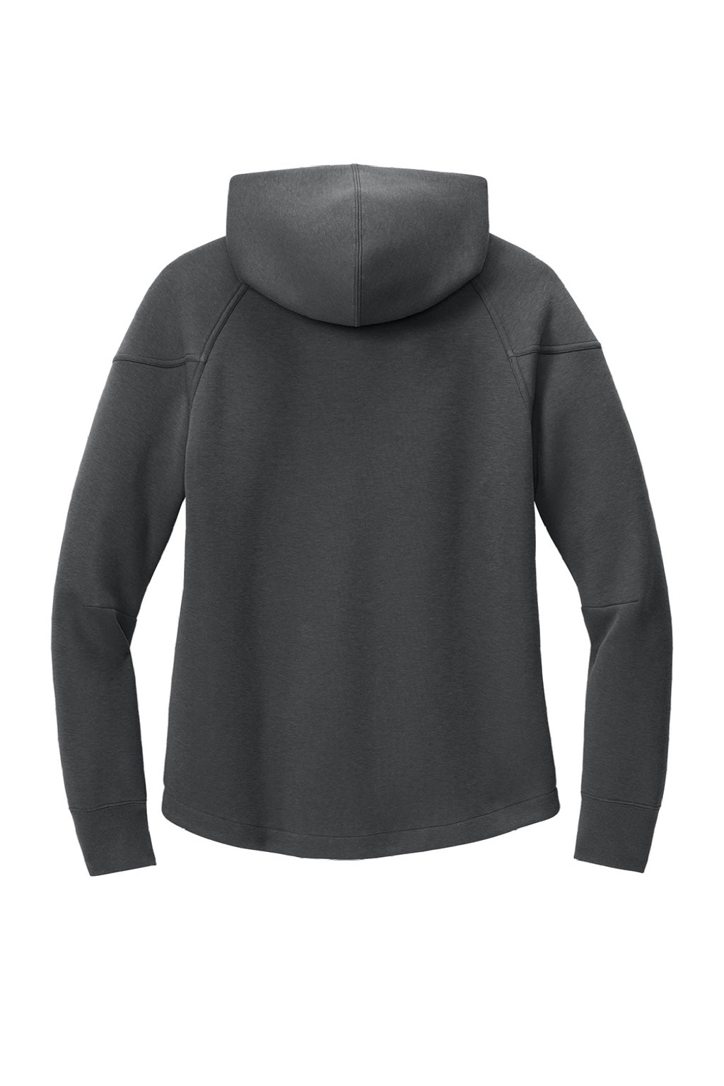 Nike NKFQ4798 Womens Tech Fleece Full Zip Hooded Sweatshirt Hoodie w/ Pockets Heather Anthracite Grey Flat Back