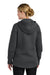Nike NKFQ4798 Womens Tech Fleece Full Zip Hooded Sweatshirt Hoodie w/ Pockets Heather Anthracite Grey Model Back