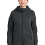 Nike Womens Tech Fleece Full Zip Hooded Sweatshirt Hoodie w/ Pockets - Heather Anthracite Grey