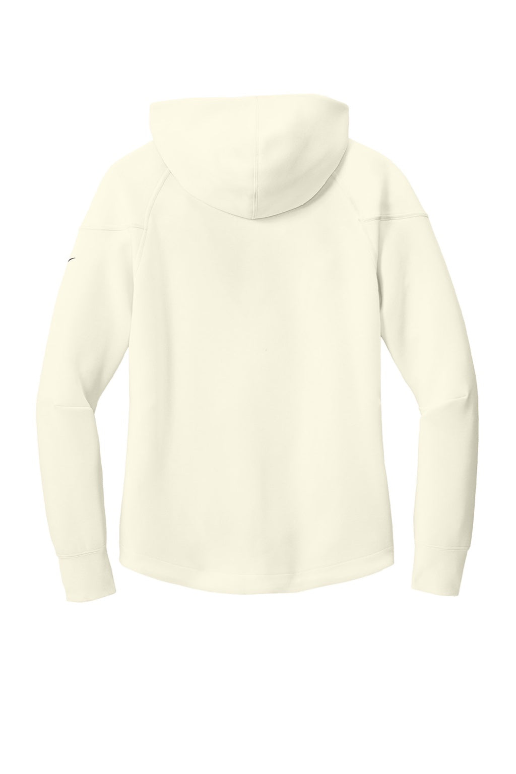 Nike NKFQ4798 Womens Tech Fleece Full Zip Hooded Sweatshirt Hoodie w/ Pockets Pale Ivory Flat Back