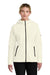Nike NKFQ4798 Womens Tech Fleece Full Zip Hooded Sweatshirt Hoodie w/ Pockets Pale Ivory Model Front