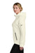 Nike NKFQ4798 Womens Tech Fleece Full Zip Hooded Sweatshirt Hoodie w/ Pockets Pale Ivory Model Side