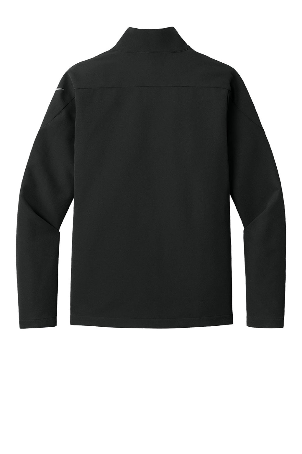 Nike NKHM7926 Mens Full Zip Soft Shell Jacket Black Flat Back