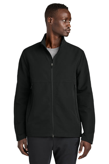 Nike NKHM7926 Mens Full Zip Soft Shell Jacket Black Model Front