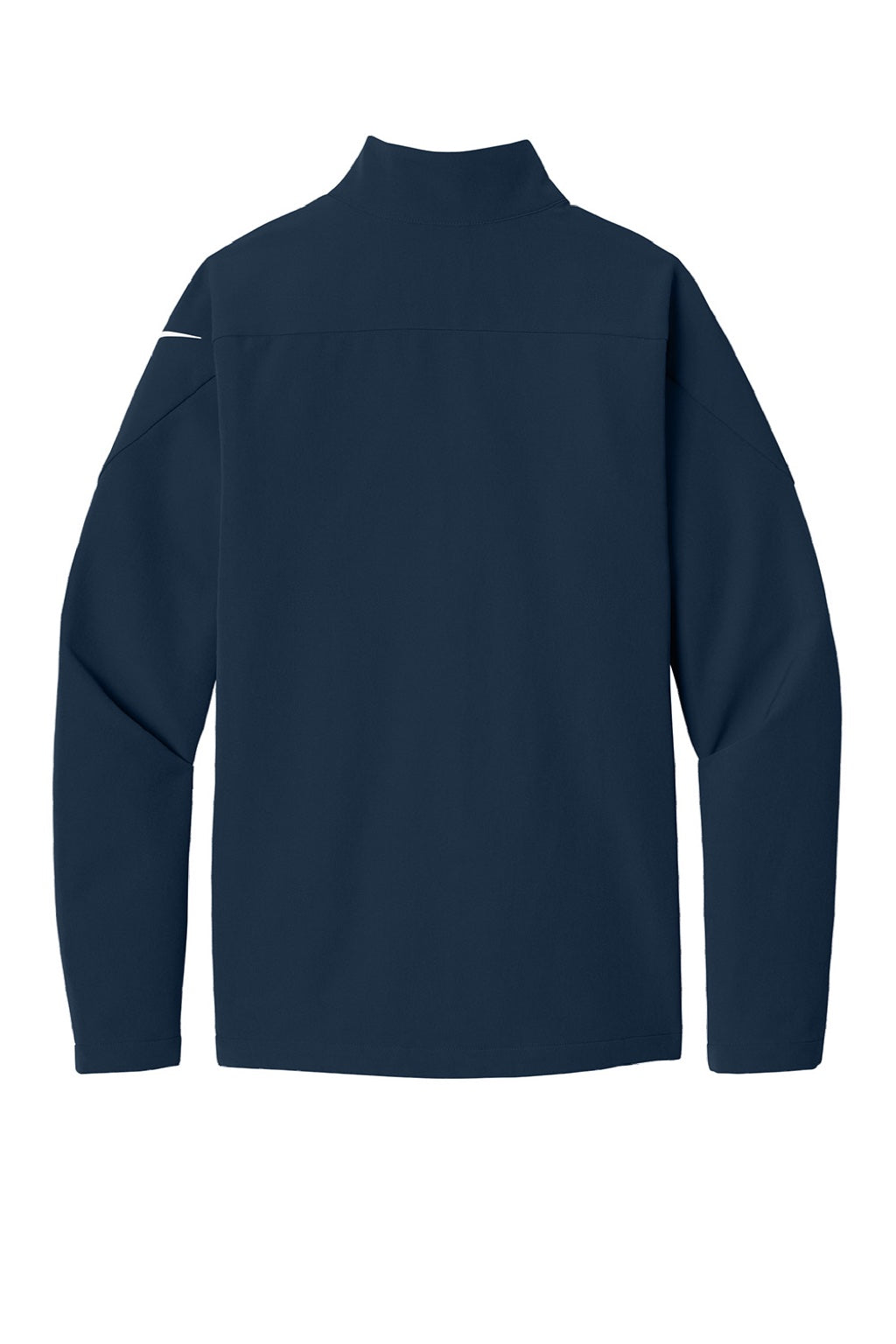 Nike NKHM7926 Mens Full Zip Soft Shell Jacket Navy Blue Flat Back