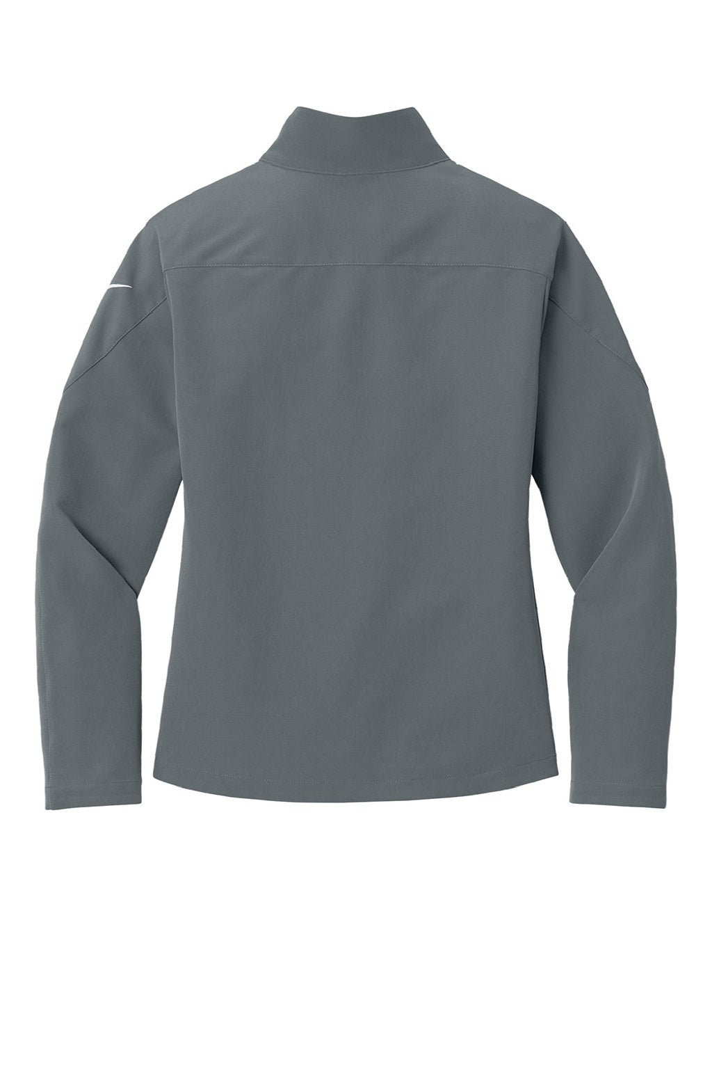 Nike NKHM7937 Womens Full Zip Soft Shell Jacket Dark Grey Flat Back