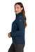 Nike NKHM7937 Womens Full Zip Soft Shell Jacket Navy Blue Model Side