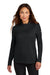 Nike NKHM7969 Womens Essential 1/4 Zip Sweatshirt Black Model Front