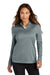 Nike NKHM7969 Womens Essential 1/4 Zip Sweatshirt Cool Grey Model Front