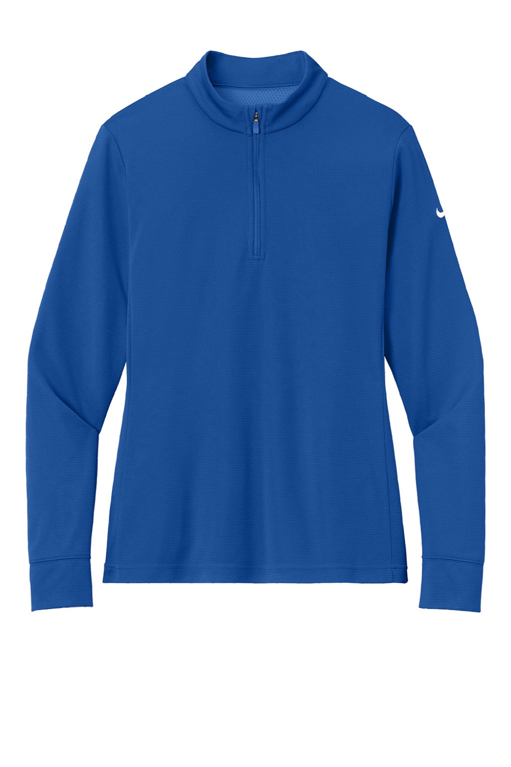 Nike NKHM7969 Womens Essential 1/4 Zip Sweatshirt Game Royal Blue Flat Front