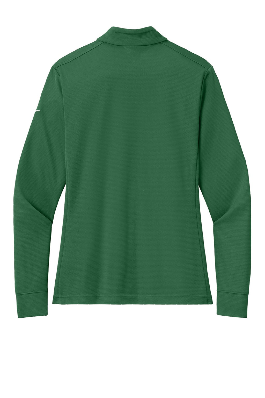 Nike NKHM7969 Womens Essential 1/4 Zip Sweatshirt Gorge Green Flat Back