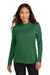 Nike NKHM7969 Womens Essential 1/4 Zip Sweatshirt Gorge Green Model Front