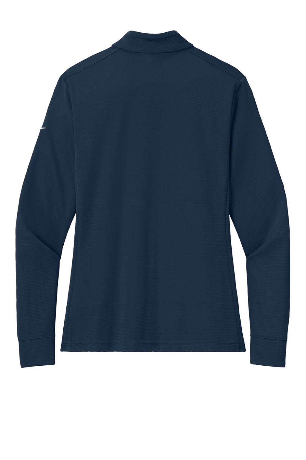 Nike NKHM7969 Womens Essential 1/4 Zip Sweatshirt Navy Blue Flat Back