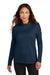 Nike NKHM7969 Womens Essential 1/4 Zip Sweatshirt Navy Blue Model Front