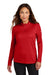 Nike NKHM7969 Womens Essential 1/4 Zip Sweatshirt University Red Model Front