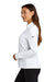Nike NKHM7969 Womens Essential 1/4 Zip Sweatshirt White Model Side