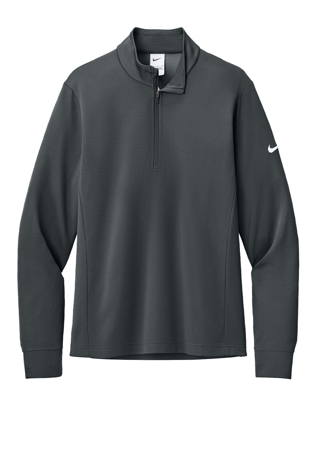 Nike NKHM8036 Mens Essential 1/4 Zip Sweatshirt Anthracite Grey Flat Front