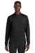 Nike NKHM8036 Mens Essential 1/4 Zip Sweatshirt Black Model Front