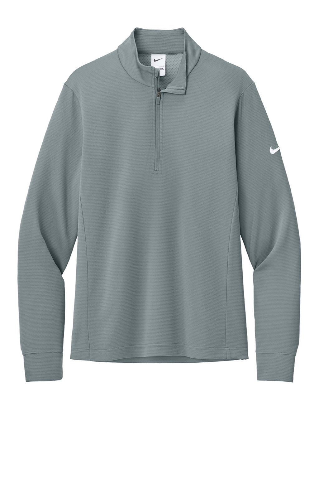 Nike NKHM8036 Mens Essential 1/4 Zip Sweatshirt Cool Grey Flat Front