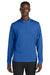 Nike NKHM8036 Mens Essential 1/4 Zip Sweatshirt Game Royal Blue Model Front