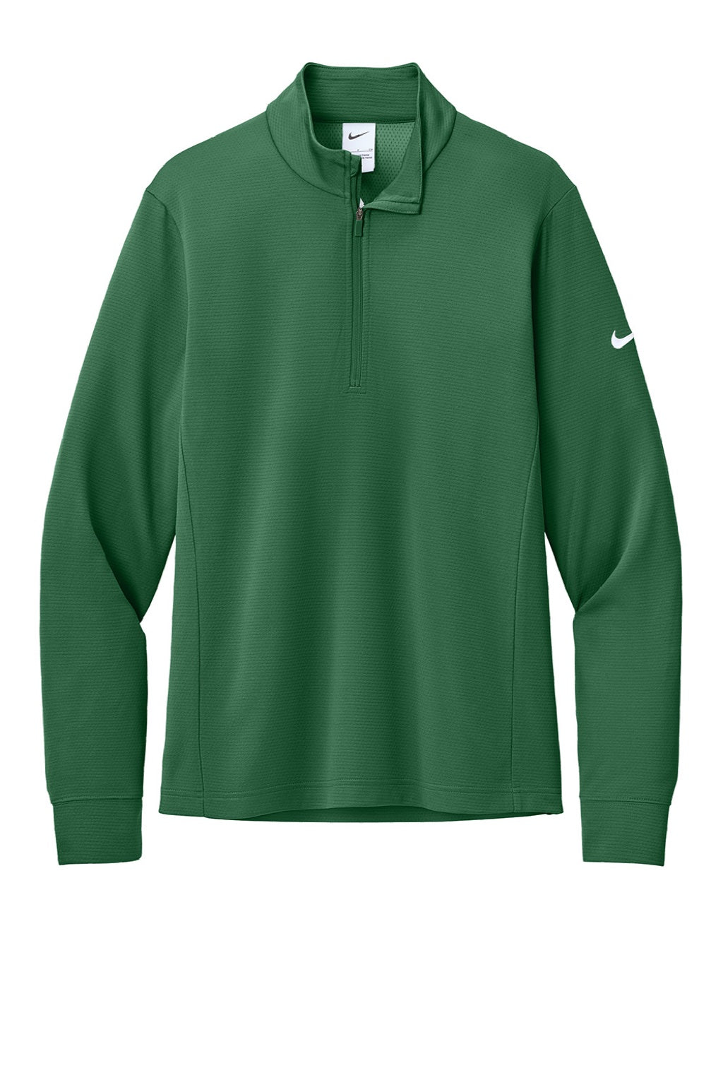 Nike NKHM8036 Mens Essential 1/4 Zip Sweatshirt Gorge Green Flat Front