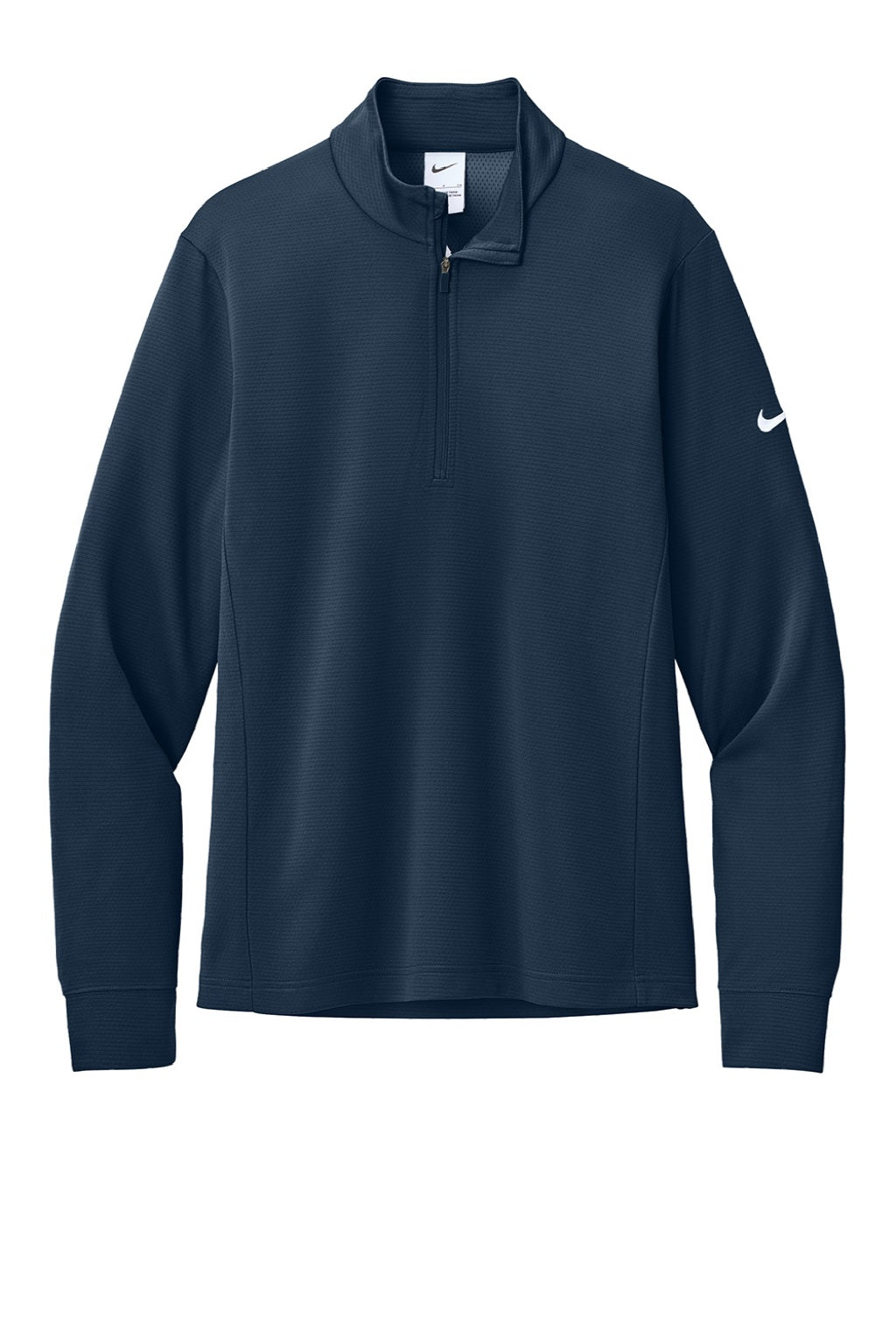 Nike NKHM8036 Mens Essential 1/4 Zip Sweatshirt Navy Blue Flat Front