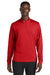 Nike NKHM8036 Mens Essential 1/4 Zip Sweatshirt University Red Model Front