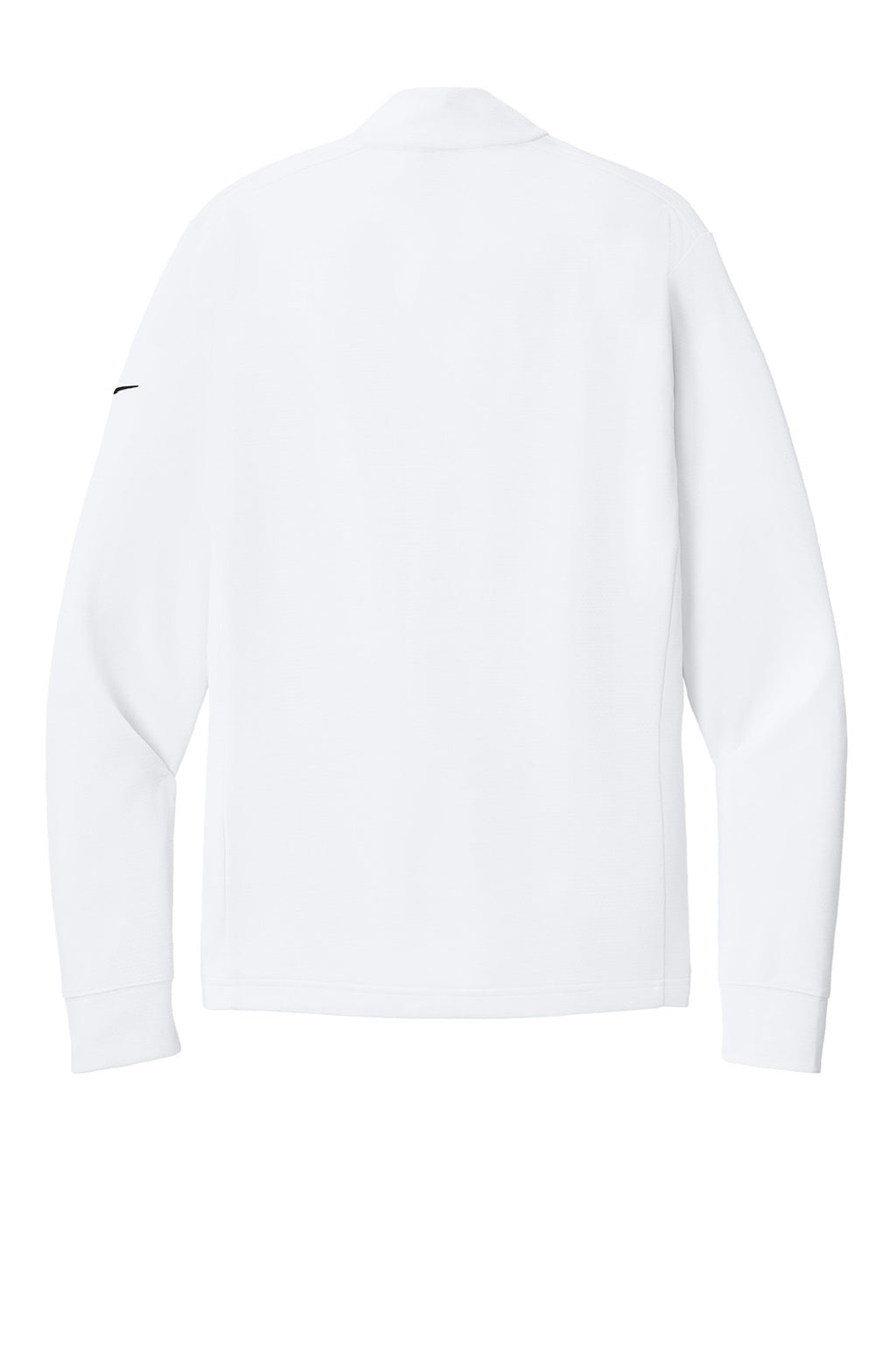 Nike NKHM8036 Mens Essential 1/4 Zip Sweatshirt White Flat Back