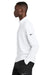 Nike NKHM8036 Mens Essential 1/4 Zip Sweatshirt White Model Side