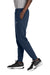 Nike NKHM8045 Mens Club Fleece Jogger Sweatpants w/ Pockets Midnight Navy Blue Model Side