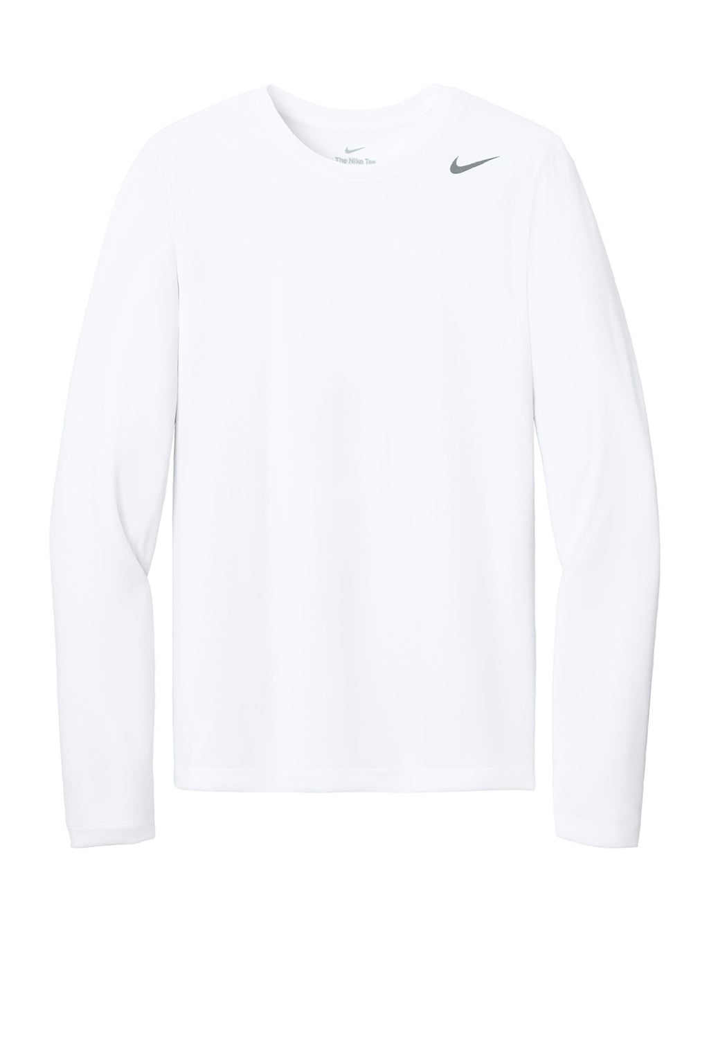 Nike NKHQ4550 Mens Team rLegend Long Sleeve Crewneck T-Shirt White Flat Front