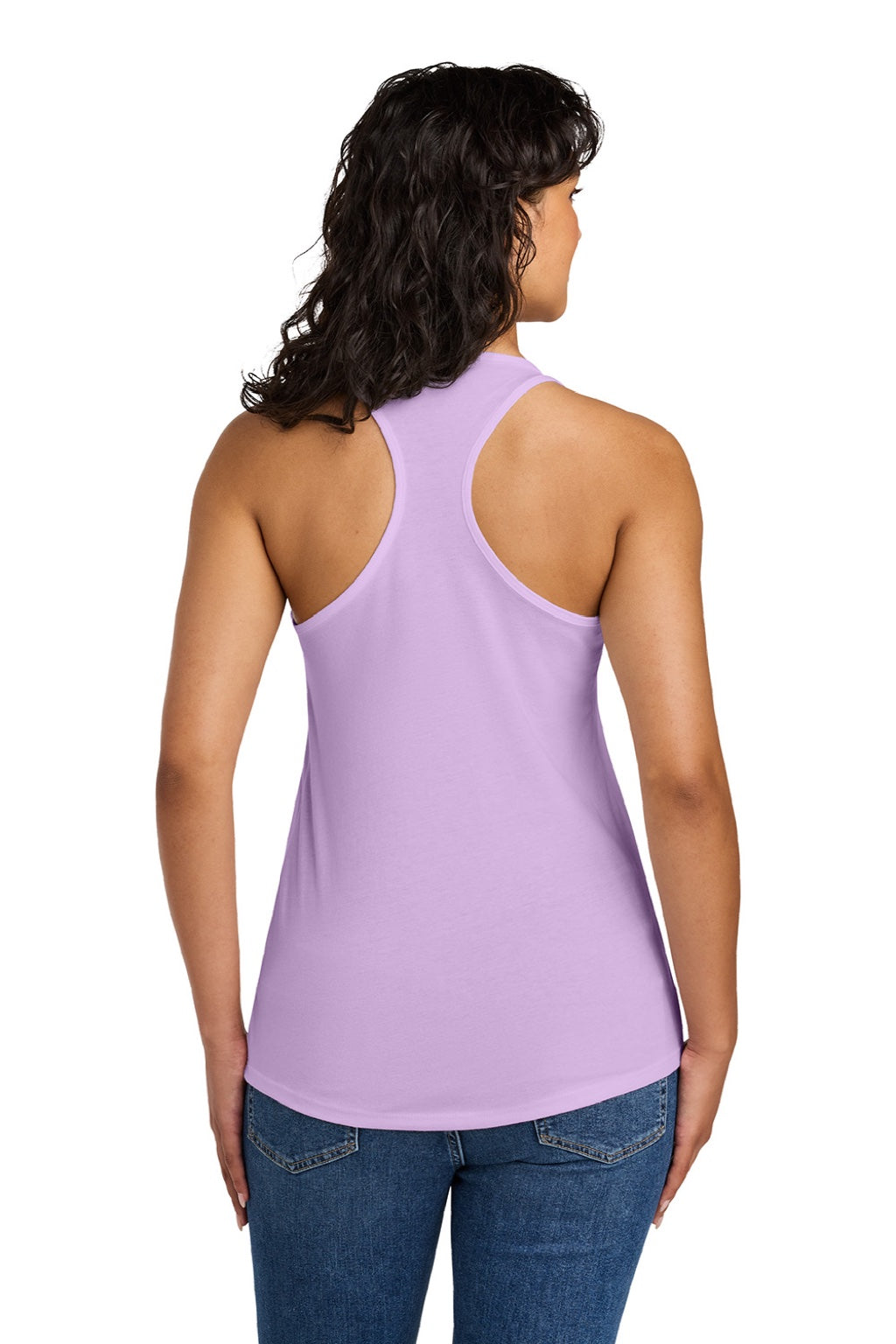 Next Level N1533/1533 Womens Ideal Jersey Tank Top Lilac Purple Model Back