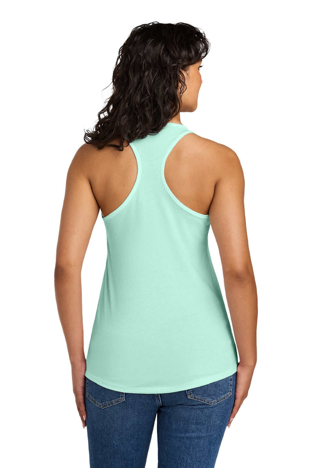 Next Level N1533/1533 Womens Ideal Jersey Tank Top Mint Green Model Back