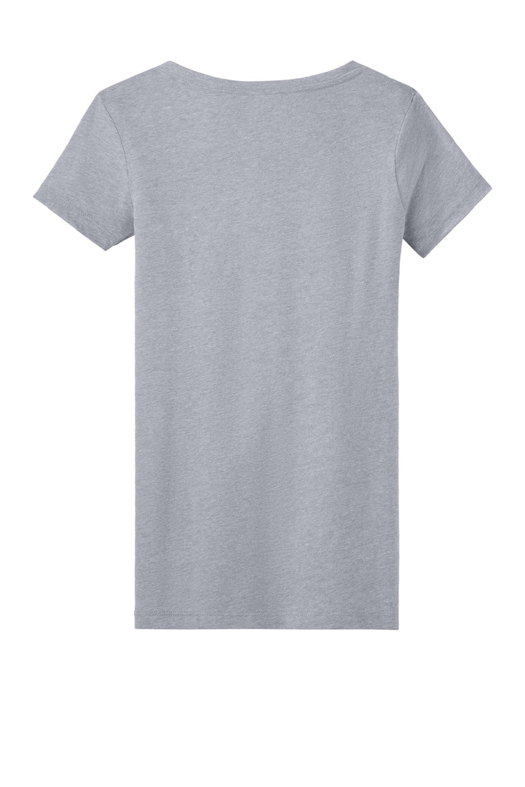 Next Level NL1540/1540 Womens Ideal Jersey Short Sleeve V-Neck T-Shirt Heather Grey Flat Back