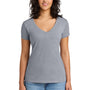 Next Level Womens Ideal Jersey Short Sleeve V-Neck T-Shirt - Heather Grey