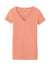 Next Level NL1540/1540 Womens Ideal Jersey Short Sleeve V-Neck T-Shirt Light Orange Flat Front