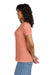 Next Level NL1540/1540 Womens Ideal Jersey Short Sleeve V-Neck T-Shirt Light Orange Model Side