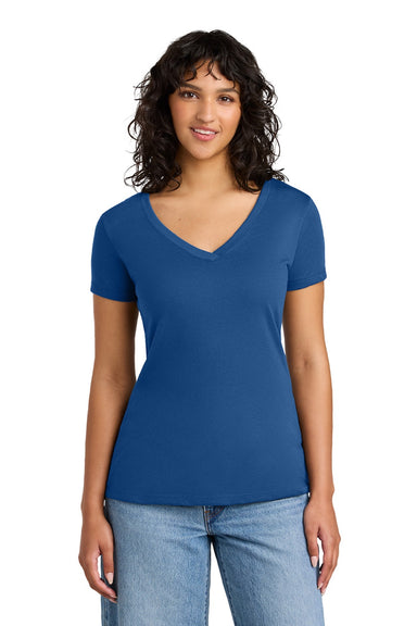 Next Level NL1540/1540 Womens Ideal Jersey Short Sleeve V-Neck T-Shirt Royal Blue Model Front