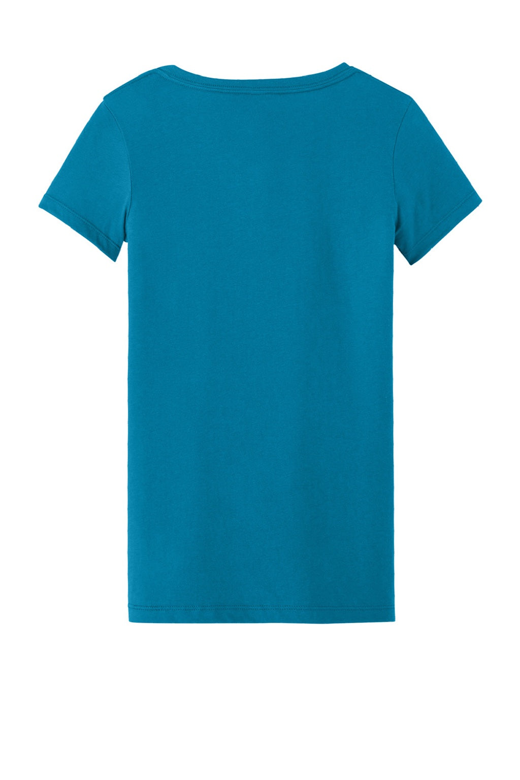 Next Level NL1540/1540 Womens Ideal Jersey Short Sleeve V-Neck T-Shirt Turquoise Blue Flat Back