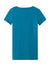 Next Level NL1540/1540 Womens Ideal Jersey Short Sleeve V-Neck T-Shirt Turquoise Blue Flat Back